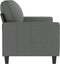 vidaXL - Tweezitsbank - 140 - cm - stof - donkergrijs