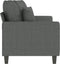 vidaXL - Tweezitsbank - 140 - cm - stof - donkergrijs