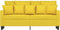 vidaXL - Tweezitsbank - 140 - cm - stof - lichtgeel