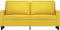 vidaXL - Tweezitsbank - 140 - cm - stof - lichtgeel