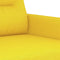 vidaXL - Tweezitsbank - 140 - cm - stof - lichtgeel