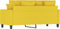 vidaXL - Tweezitsbank - 140 - cm - stof - lichtgeel