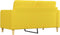 vidaXL - Tweezitsbank - 140 - cm - stof - lichtgeel