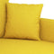 vidaXL - Tweezitsbank - 140 - cm - stof - lichtgeel