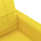 vidaXL - Tweezitsbank - 140 - cm - stof - lichtgeel
