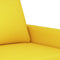 vidaXL - Tweezitsbank - 140 - cm - stof - lichtgeel
