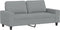 vidaXL - Tweezitsbank - 140 - cm - stof - lichtgrijs