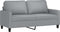 vidaXL - Tweezitsbank - 140 - cm - stof - lichtgrijs