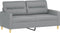 vidaXL - Tweezitsbank - 140 - cm - stof - lichtgrijs