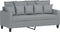 vidaXL - Tweezitsbank - 140 - cm - stof - lichtgrijs