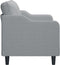 vidaXL - Tweezitsbank - 140 - cm - stof - lichtgrijs