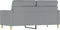 vidaXL - Tweezitsbank - 140 - cm - stof - lichtgrijs