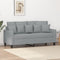 vidaXL - Tweezitsbank - 140 - cm - stof - lichtgrijs
