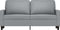 vidaXL - Tweezitsbank - 140 - cm - stof - lichtgrijs