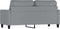 vidaXL - Tweezitsbank - 140 - cm - stof - lichtgrijs