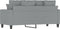 vidaXL - Tweezitsbank - 140 - cm - stof - lichtgrijs