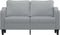vidaXL - Tweezitsbank - 140 - cm - stof - lichtgrijs