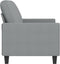 vidaXL - Tweezitsbank - 140 - cm - stof - lichtgrijs