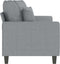 vidaXL - Tweezitsbank - 140 - cm - stof - lichtgrijs