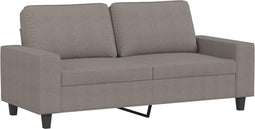 vidaXL - Tweezitsbank - 140 - cm - stof - taupe