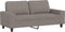 vidaXL - Tweezitsbank - 140 - cm - stof - taupe