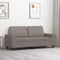 vidaXL - Tweezitsbank - 140 - cm - stof - taupe