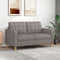 vidaXL - Tweezitsbank - 140 - cm - stof - taupe