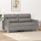 vidaXL - Tweezitsbank - 140 - cm - stof - taupe
