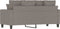 vidaXL - Tweezitsbank - 140 - cm - stof - taupe