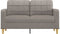 vidaXL - Tweezitsbank - 140 - cm - stof - taupe