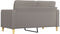 vidaXL - Tweezitsbank - 140 - cm - stof - taupe