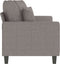 vidaXL - Tweezitsbank - 140 - cm - stof - taupe