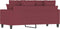 vidaXL - Tweezitsbank - 140 - cm - stof - wijnrood