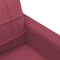 vidaXL - Tweezitsbank - 140 - cm - stof - wijnrood