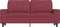 vidaXL - Tweezitsbank - 140 - cm - stof - wijnrood