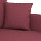 vidaXL - Tweezitsbank - 140 - cm - stof - wijnrood