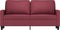 vidaXL - Tweezitsbank - 140 - cm - stof - wijnrood