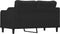 vidaXL - Tweezitsbank - 140 - cm - stof - zwart