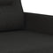 vidaXL - Tweezitsbank - 140 - cm - stof - zwart