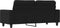 vidaXL - Tweezitsbank - 140 - cm - stof - zwart