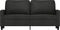vidaXL - Tweezitsbank - 140 - cm - stof - zwart