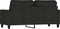 vidaXL - Tweezitsbank - 140 - cm - stof - zwart
