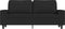 vidaXL - Tweezitsbank - 140 - cm - stof - zwart