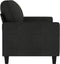 vidaXL - Tweezitsbank - 140 - cm - stof - zwart