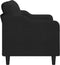 vidaXL - Tweezitsbank - 140 - cm - stof - zwart