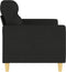 vidaXL - Tweezitsbank - 140 - cm - stof - zwart