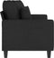 vidaXL - Tweezitsbank - 140 - cm - stof - zwart