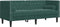 vidaXL - Tweezitsbank - Chesterfield-stijl - en - bolsters - fluweel - donkergroen