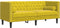 vidaXL - Tweezitsbank - Chesterfield-stijl - en - bolsters - fluweel - geel