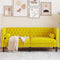 vidaXL - Tweezitsbank - Chesterfield-stijl - en - bolsters - fluweel - geel
